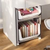 Schoolbag storage rack, mobile book storage wonder, small trolley, multi-layered under the table, home schoolbag storage rack details Picture